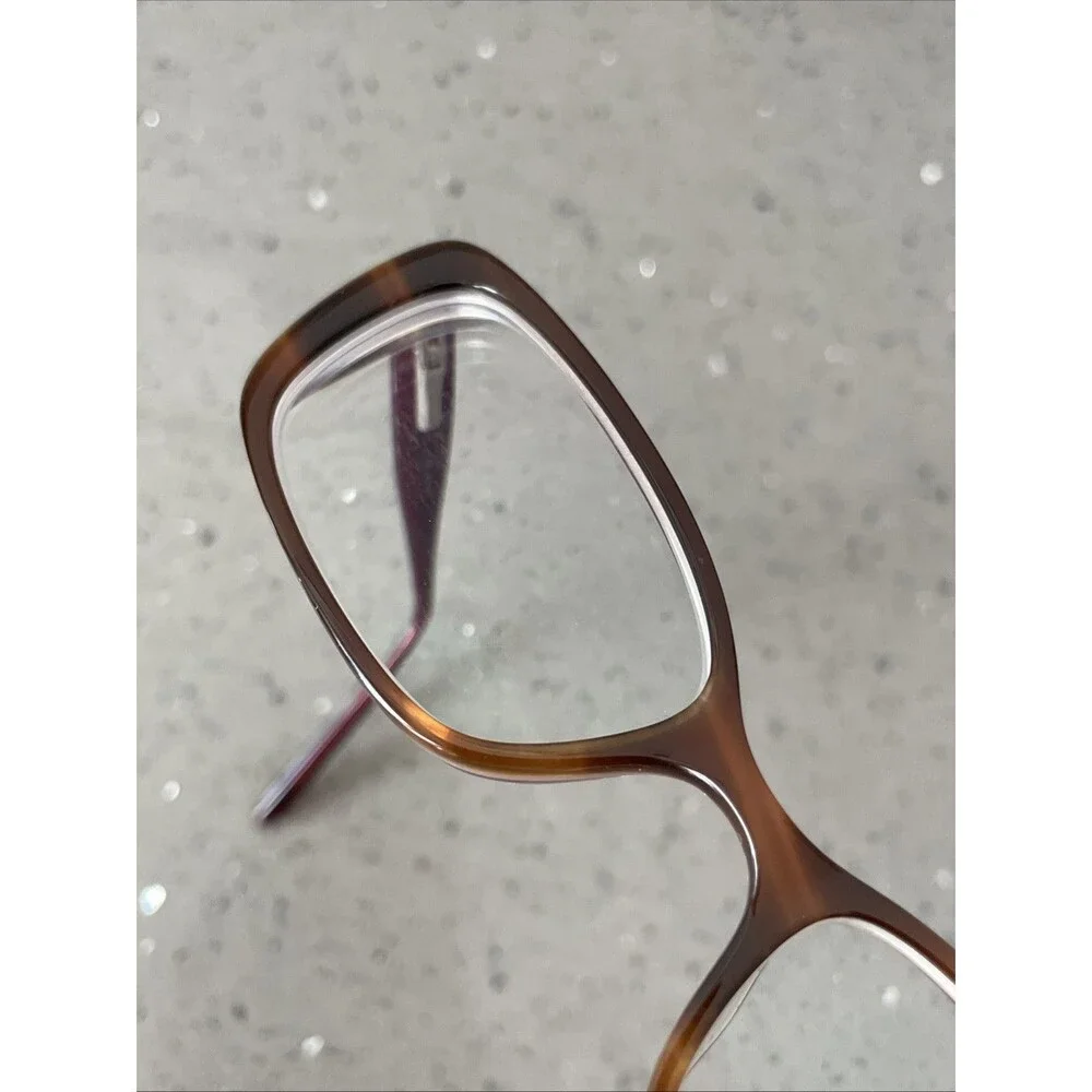 THEORY Eyeglasses Frames ONLY TH1140 C03 135 51 17 Brown Rectangular pink